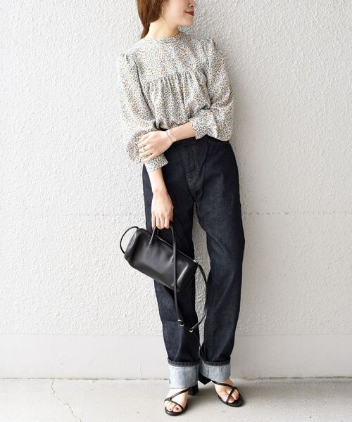 SHIPS(シップス)の「〈手洗い可能〉カッセンプリント2WAYタックブラウス◇(シャツ/ブラウス・レディース・イエロー/ブルー・ONE SIZE)」の22枚目の写真
