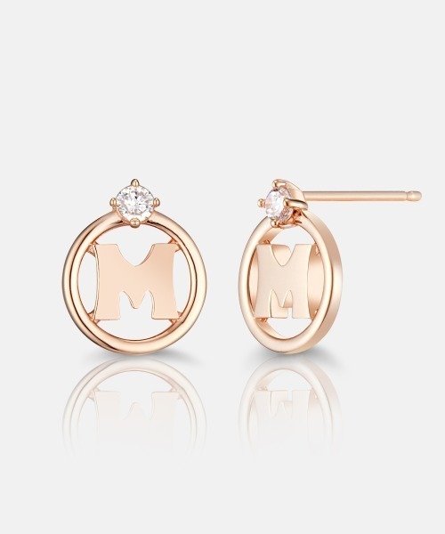 METROCITY(メトロシティ)の「METROCITYスターリング シルバー/チェントロピアス(ピアス(両耳用)・レディース・ローズ・ONE SIZE)」の3枚目の写真