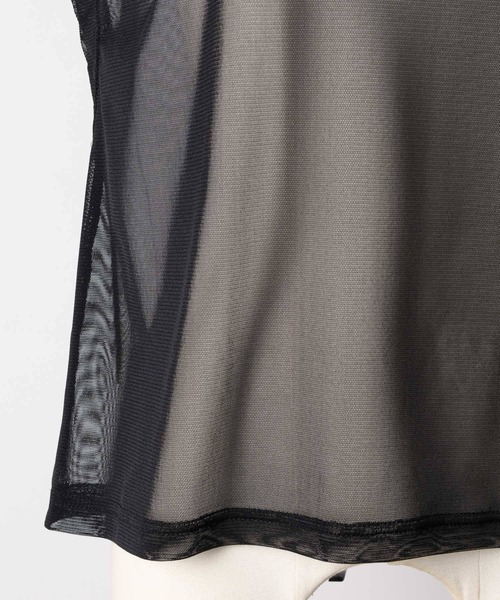 LA BELLE ETUDE（ラベルエチュード）の「半袖チュールタートル（Tシャツ/カットソー・レディース・ホワイト/アイボリー/ブラック/ブルー/パープル/ピンク/ライトピンク/ブラウン/カーキ/ダークグリーン/ダークブラウン・FREE）」の15枚目の写真