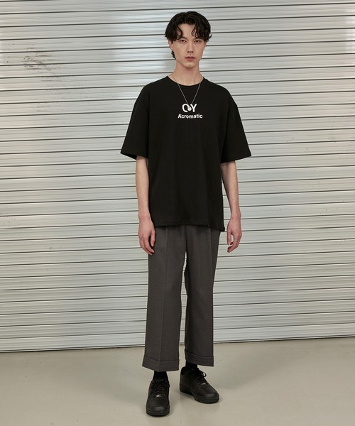 OY（オーワイ）の「『OY/オーワイ』BASIC SLOGAN T/ベーシック スローガン Tシャツ 半袖 ハーフスリーブカットソー（Tシャツ/カットソー・メンズ・ブラック/ホワイト/パープル・M/L）」の19枚目の写真