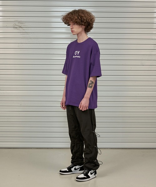 OY（オーワイ）の「『OY/オーワイ』BASIC SLOGAN T/ベーシック スローガン Tシャツ 半袖 ハーフスリーブカットソー（Tシャツ/カットソー・メンズ・ブラック/ホワイト/パープル・M/L）」の5枚目の写真