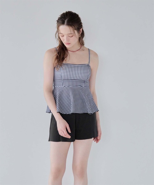 SEA DRESS（シードレス）の「ハイウエストシンプルショートパンツ/水着（ラッシュガード・レディース・ホワイト/ブラック/カーキ/ピンク系その他/ベージュ・LL/S/M/L）」の22枚目の写真