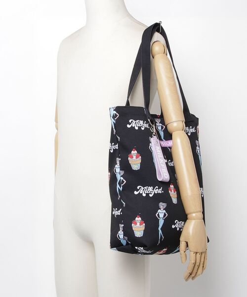 MILKFED.(ミルクフェド)の「MILKFED. x SANGHON KIM TOTE(トートバッグ・レディース・ホワイト/ブラック・ONE SIZE)」の18枚目の写真