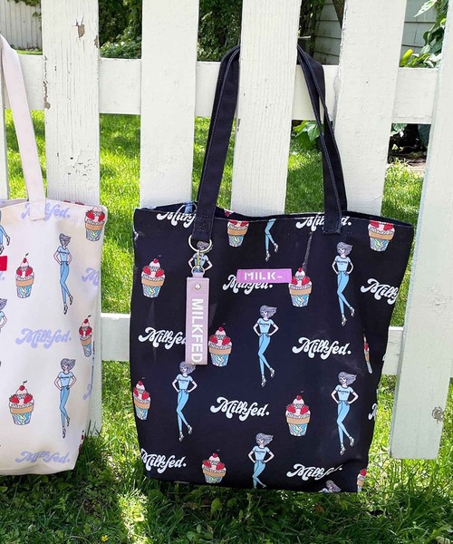 MILKFED.(ミルクフェド)の「MILKFED. x SANGHON KIM TOTE(トートバッグ・レディース・ホワイト/ブラック・ONE SIZE)」の2枚目の写真