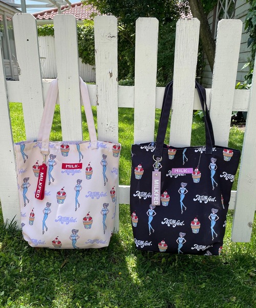 MILKFED.(ミルクフェド)の「MILKFED. x SANGHON KIM TOTE(トートバッグ・レディース・ホワイト/ブラック・ONE SIZE)」の6枚目の写真