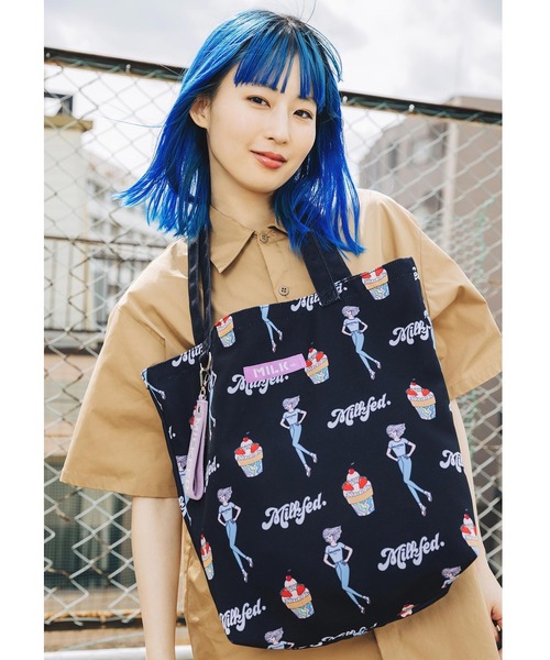 MILKFED.(ミルクフェド)の「MILKFED. x SANGHON KIM TOTE(トートバッグ・レディース・ホワイト/ブラック・ONE SIZE)」の13枚目の写真