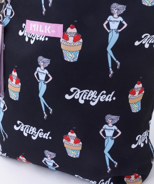 MILKFED.(ミルクフェド)の「MILKFED. x SANGHON KIM TOTE(トートバッグ・レディース・ホワイト/ブラック・ONE SIZE)」の4枚目の写真