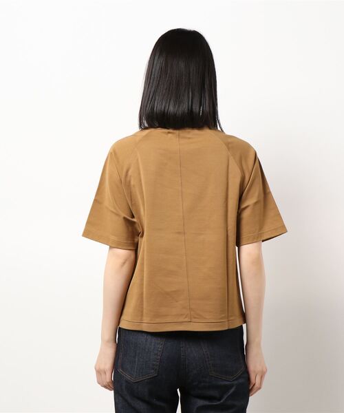 SIPULI（シプリ）の「[ULTIMA] Heavy Cotton Jersey ラグランスリーブTシャツ（Tシャツ/カットソー・レディース・ネイビー/モスグリーン/ベージュ・3/2）」の8枚目の写真
