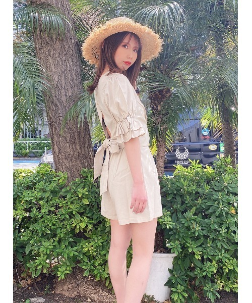 one way(ワンウェイ)の「【oneway】バックリボンボリュームスリーブ(シャツ/ブラウス・レディース・ベージュ/ライトブラウン/カーキ/ブラック・FREE)」の10枚目の写真