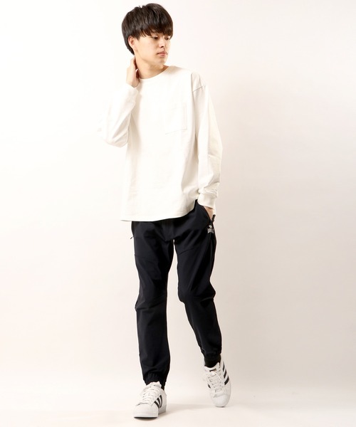 LONSDALE（ロンズデール）の「LONSDALE 接触冷感 吸汗速乾 UVカット ストレッチ ナイロンニット トラックパンツ ジョガーパンツ（その他パンツ・メンズ・ブラック/ベージュ/ネイビー・L/M/LL）」の12枚目の写真