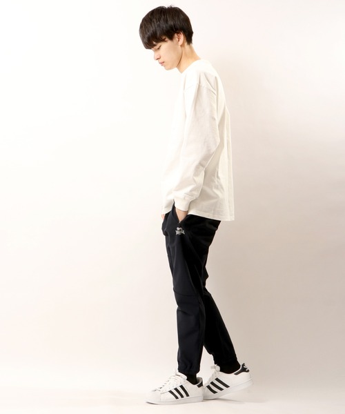 LONSDALE（ロンズデール）の「LONSDALE 接触冷感 吸汗速乾 UVカット ストレッチ ナイロンニット トラックパンツ ジョガーパンツ（その他パンツ・メンズ・ブラック/ベージュ/ネイビー・L/M/LL）」の20枚目の写真