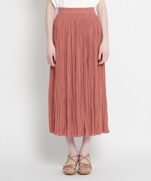 THE SHOP TK （ザ ショップ ティーケー ）の「◆ワッシャープリーツスカート（スカート・レディース・チャコールグレー/ボルドー/ライトベージュ・12/13）」の9枚目の写真