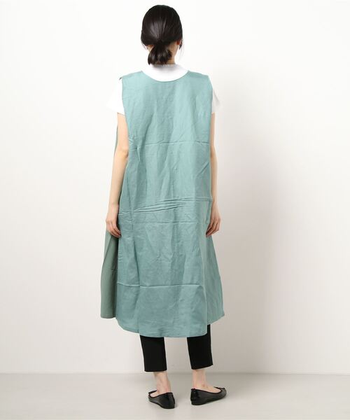 KOBE LETTUCE（コウベレタス）の「リネンブレンドノースリーブロングジレ（ベスト・レディース・ベージュ/ホワイト系その他/ミント/ブラック・FREE）」の15枚目の写真