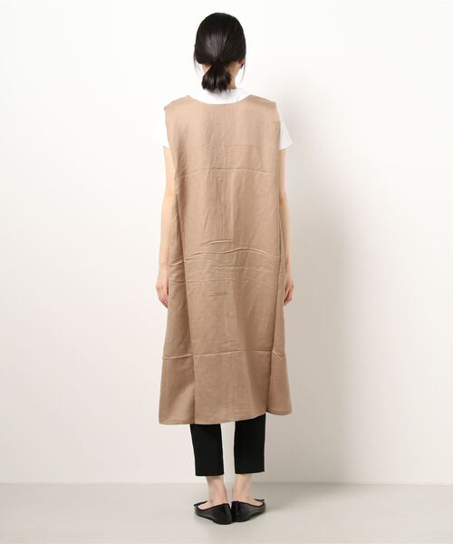 KOBE LETTUCE（コウベレタス）の「リネンブレンドノースリーブロングジレ（ベスト・レディース・ベージュ/ホワイト系その他/ミント/ブラック・FREE）」の12枚目の写真
