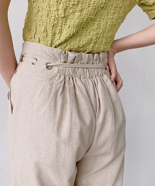 VANNIE U（ヴァニーユー）の「ハイウエストリネンパンツ/SET UP(別売り）（その他パンツ・レディース・イエロー/アイボリー・FREE）」の18枚目の写真