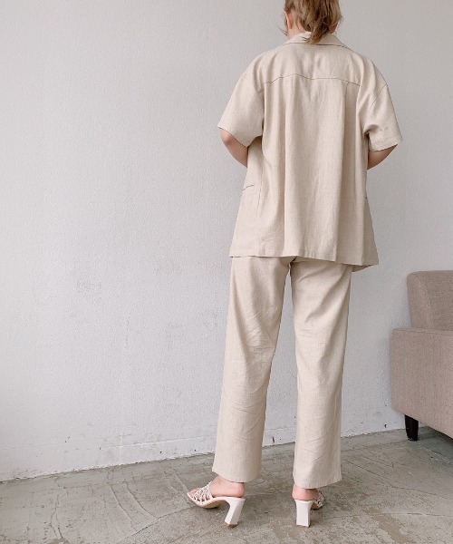 VANNIE U（ヴァニーユー）の「ハイウエストリネンパンツ/SET UP(別売り）（その他パンツ・レディース・イエロー/アイボリー・FREE）」の21枚目の写真