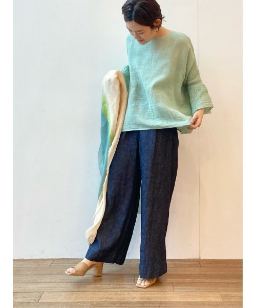 BEARDSLEY（ビアズリー）の「リネンデニムパンツ（デニムパンツ