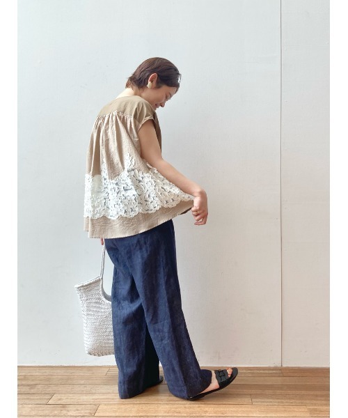 BEARDSLEY（ビアズリー）の「リネンデニムパンツ（デニムパンツ