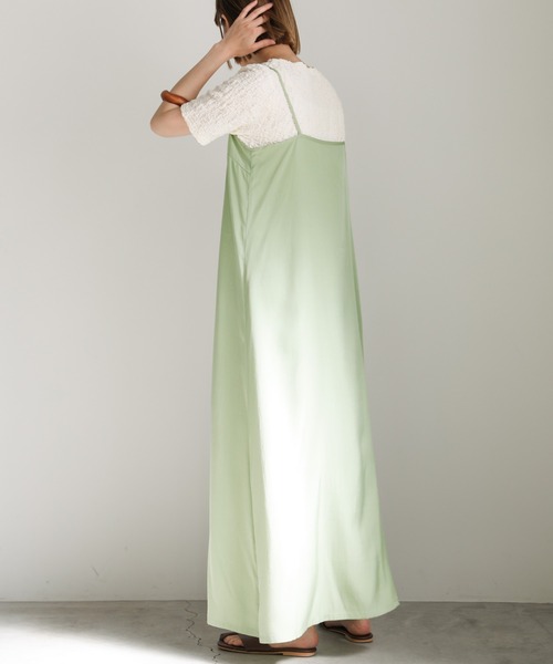 select MOCA(セレクトモカ)の「2021 SS スムースサテンリラックスキャミワンピース(ワンピース・レディース・ミント/パープル/ピンク・FREE)」の12枚目の写真