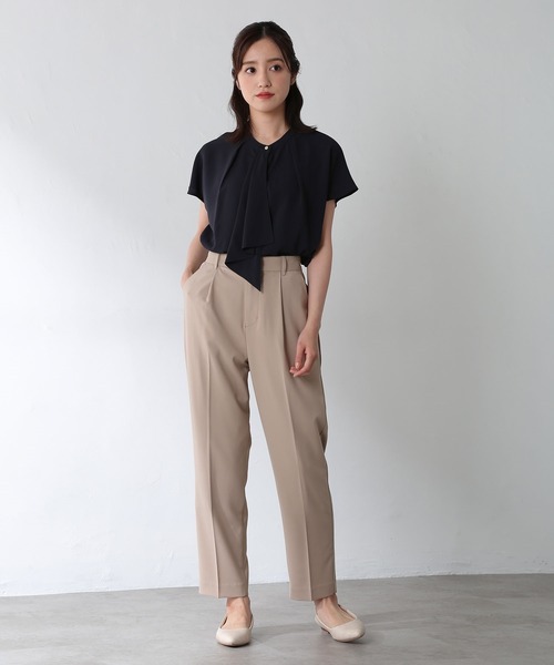 GLACIER（グラシア）の「ボータイブラウス（シャツ/ブラウス・レディース・ホワイト/ネイビー/ホワイト系その他/ブルー系その他/ブルー系その他2・LL/S/M/L）」の9枚目の写真