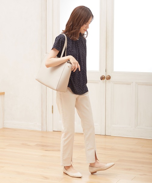 GLACIER（グラシア）の「ボータイブラウス（シャツ/ブラウス・レディース・ホワイト/ネイビー/ホワイト系その他/ブルー系その他/ブルー系その他2・LL/S/M/L）」の15枚目の写真