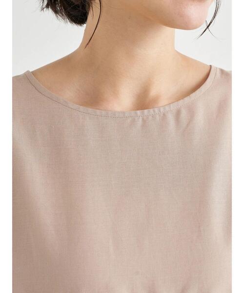 earth music&ecology（アースミュージックアンドエコロジー）の「レーヨンリネンフリルブラウス ＊（シャツ/ブラウス・レディース・ラベンダー/ベージュ/オフホワイト・FREE）」の10枚目の写真