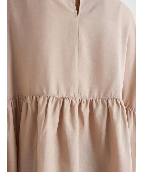 earth music&ecology（アースミュージックアンドエコロジー）の「レーヨンリネンフリルブラウス ＊（シャツ/ブラウス・レディース・ラベンダー/ベージュ/オフホワイト・FREE）」の15枚目の写真