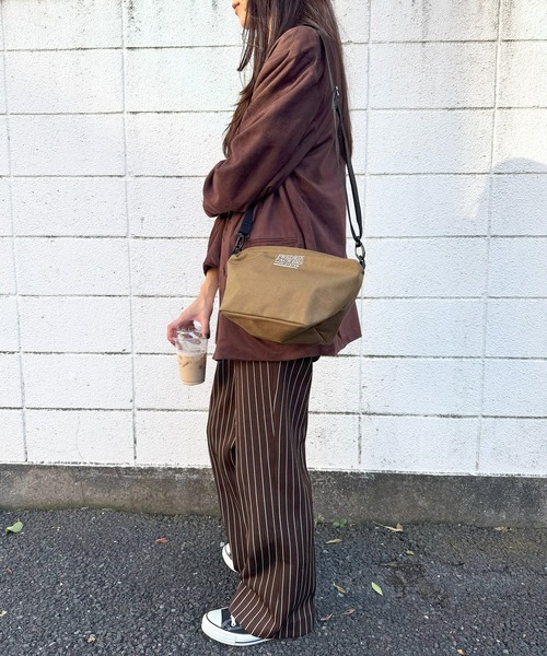 FREDRIK PACKERS（フレドリックパッカーズ）の「【FREDRIK PACKERS】1000D FAM SHOULDER M ミニショルダーサコッシュ（ショルダーバッグ・レディース・ブラック/ベージュ/オリーブ/レオパード・FREE）」の14枚目の写真