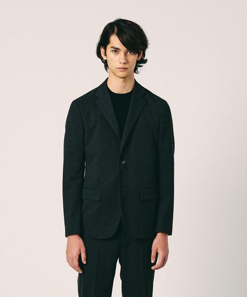 UNITED ARROWS（ユナイテッドアローズ）の「＜UNITED ARROWS "COZY"＞ ポリエステルツイード シングル2ボタン ジャケット（テーラードジャケット・メンズ・ダークグレー・SMALL/MEDIUM/X-LARGE/LARGE）」の3枚目の写真