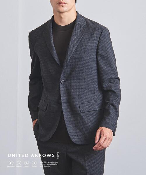 UNITED ARROWS（ユナイテッドアローズ）の「＜UNITED ARROWS "COZY"＞ ポリエステルツイード シングル2ボタン ジャケット（テーラードジャケット・メンズ・ダークグレー・SMALL/MEDIUM/X-LARGE/LARGE）」の12枚目の写真