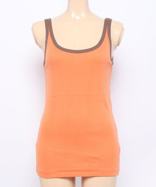 MILLER(ミラー)の「PANELRIB Cami tank(タンクトップ・レディース・オフホワイト/ブラウン/オレンジ/グリーン/ブルー/ブルー系その他/グリーン系その他/パープル/グレー/オレンジ系その他/ミント/ネイビー/ピンク/ライム・FREE)」の14枚目の写真
