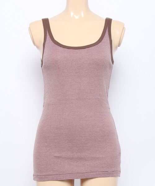 MILLER(ミラー)の「PANELRIB Cami tank(タンクトップ・レディース・オフホワイト/ブラウン/オレンジ/グリーン/ブルー/ブルー系その他/グリーン系その他/パープル/グレー/オレンジ系その他/ミント/ネイビー/ピンク/ライム・FREE)」の12枚目の写真