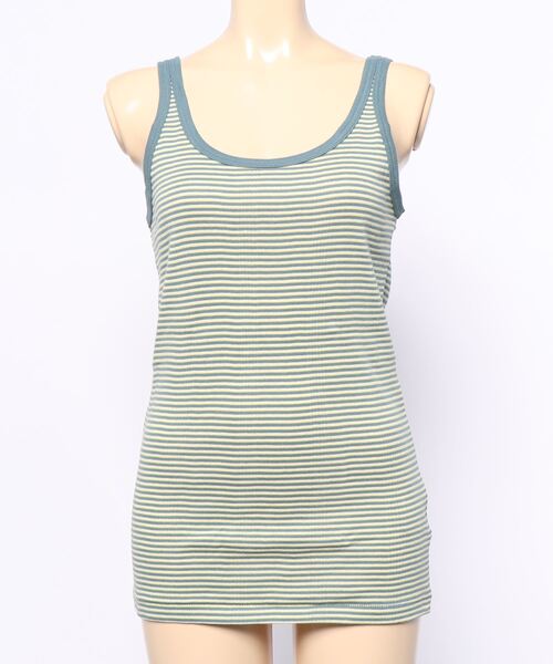 MILLER(ミラー)の「PANELRIB Cami tank(タンクトップ・レディース・オフホワイト/ブラウン/オレンジ/グリーン/ブルー/ブルー系その他/グリーン系その他/パープル/グレー/オレンジ系その他/ミント/ネイビー/ピンク/ライム・FREE)」の9枚目の写真