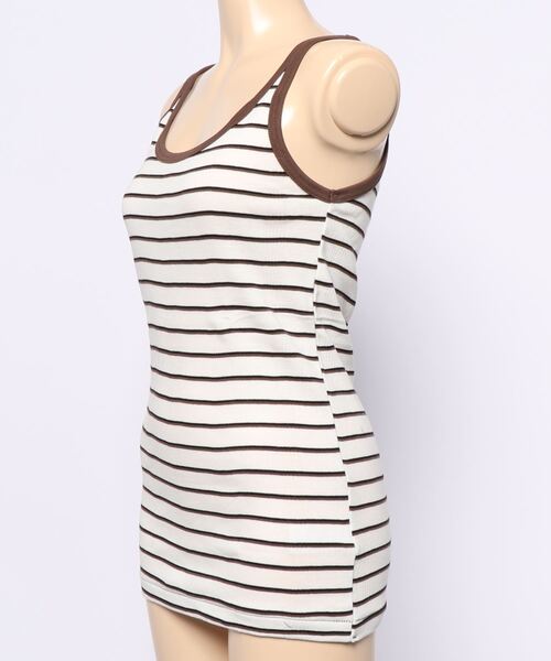 MILLER(ミラー)の「PANELRIB Cami tank(タンクトップ・レディース・オフホワイト/ブラウン/オレンジ/グリーン/ブルー/ブルー系その他/グリーン系その他/パープル/グレー/オレンジ系その他/ミント/ネイビー/ピンク/ライム・FREE)」の16枚目の写真