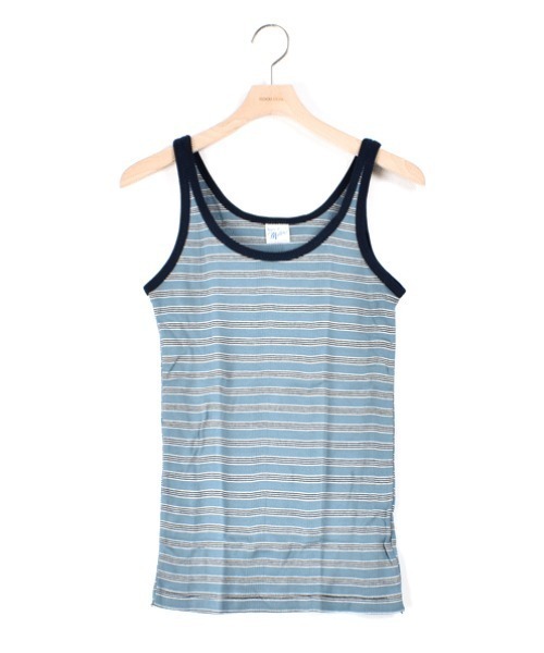 MILLER(ミラー)の「PANELRIB Cami tank(タンクトップ・レディース・オフホワイト/ブラウン/オレンジ/グリーン/ブルー/ブルー系その他/グリーン系その他/パープル/グレー/オレンジ系その他/ミント/ネイビー/ピンク/ライム・FREE)」の10枚目の写真