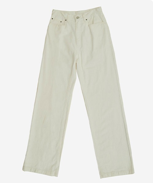 MIXSEVEN(ミックスセブン)の「ハイウエストストレートホワイトパンツ MX21S08【MIX SEVEN】(デニムパンツ・メンズ・ホワイト・S/L/M)」の14枚目の写真