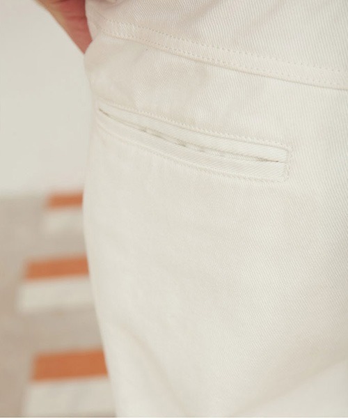 MIXSEVEN(ミックスセブン)の「ハイウエストストレートホワイトパンツ MX21S08【MIX SEVEN】(デニムパンツ・メンズ・ホワイト・S/L/M)」の17枚目の写真