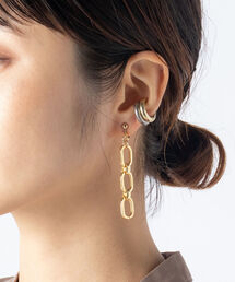 ◇【WEB限定】ボリュームチェーンイヤリング
