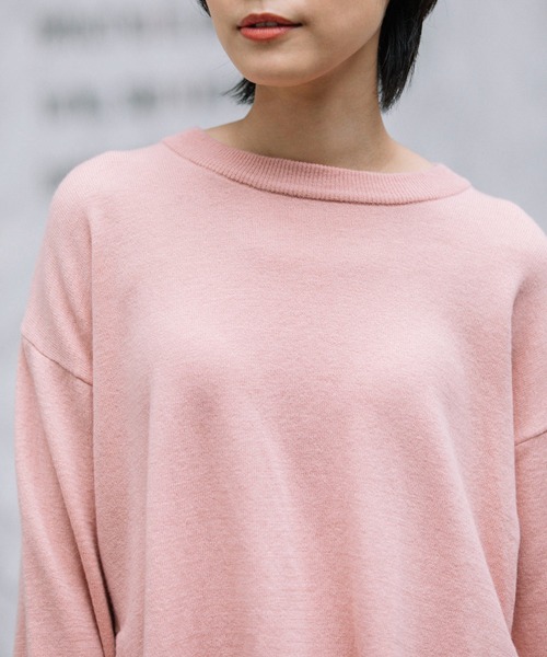 Munich（ミューニック）の「メリノウールサイドスリットプルオーバー（ニット/セーター・レディース・ブラック/ベージュ/ピンク/アイボリー・FREE）」の16枚目の写真