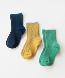 stample | うら糸配色リブクルーソックス3P(ソックス/靴下)