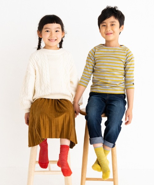 stample(スタンプル)の「うら糸配色リブクルーソックス3P(ソックス/靴下・キッズ・A/B・LL/S/M/L)」の5枚目の写真