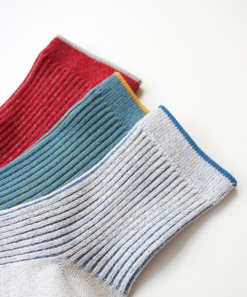 stample(スタンプル)の「うら糸配色リブクルーソックス3P(ソックス/靴下・キッズ・A/B・LL/S/M/L)」の9枚目の写真