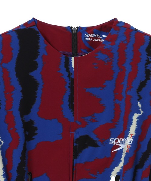 TOGA PULLA(トーガ プルラ)の「TOGA PULLA Zip dress SPEEDO SP print TC11-JH534(ドレス・レディース・レッド・36)」の5枚目の写真