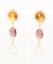 【Belle】3連ビジューピアス(MA)