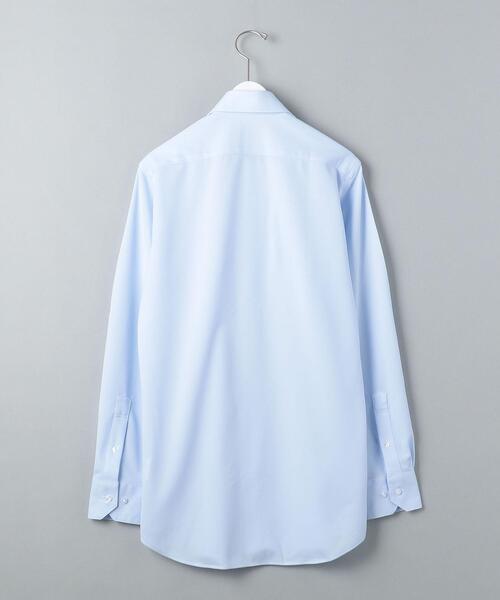 WORK TRIP OUTFITS GREEN LABEL RELAXING（ワークトリップアウトフィッツグリーンレーベル リラクシング）の「＜WORK TRIP OUTFITS GREEN LABEL RELAXING＞ トリコット カノコ スナップダウンカラー スリム シャツ（シャツ/ブラウス・メンズ・ライトブルー/ホワイト・LARGE/X-LARGE/SMALL/MEDIUM）」の9枚目の写真