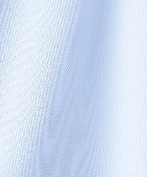 WORK TRIP OUTFITS GREEN LABEL RELAXING（ワークトリップアウトフィッツグリーンレーベル リラクシング）の「＜WORK TRIP OUTFITS GREEN LABEL RELAXING＞ トリコット カノコ スナップダウンカラー スリム シャツ（シャツ/ブラウス・メンズ・ライトブルー/ホワイト・LARGE/X-LARGE/SMALL/MEDIUM）」の7枚目の写真