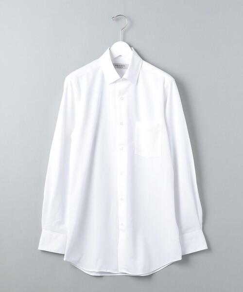 WORK TRIP OUTFITS GREEN LABEL RELAXING（ワークトリップアウトフィッツグリーンレーベル リラクシング）の「＜WORK TRIP OUTFITS GREEN LABEL RELAXING＞ トリコット カノコ スナップダウンカラー スリム シャツ（シャツ/ブラウス・メンズ・ライトブルー/ホワイト・LARGE/X-LARGE/SMALL/MEDIUM）」の8枚目の写真