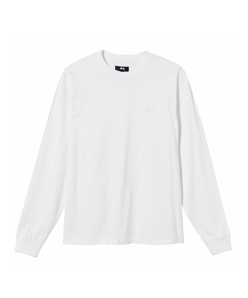 STUSSY(ステューシー)の「OVERDYED LS TEE(Tシャツ/カットソー・メンズ・ホワイト/ブラック/グレー系その他/ネイビー/ヘザーグレー・X-LARGE/LARGE/MEDIUM/SMALL)」の2枚目の写真