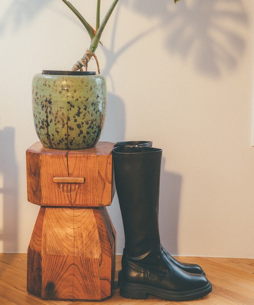 N.（N. Natural Beauty Basic）（エヌエヌナチュラルビューティーベーシック）の「≪◆ストレッチロングブーツ≫（ブーツ・レディース・ブラック・LARGE/MEDIUM）」の3枚目の写真