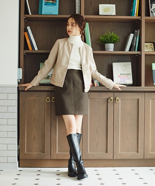 N.（N. Natural Beauty Basic）（エヌエヌナチュラルビューティーベーシック）の「≪◆ストレッチロングブーツ≫（ブーツ・レディース・ブラック・LARGE/MEDIUM）」の14枚目の写真